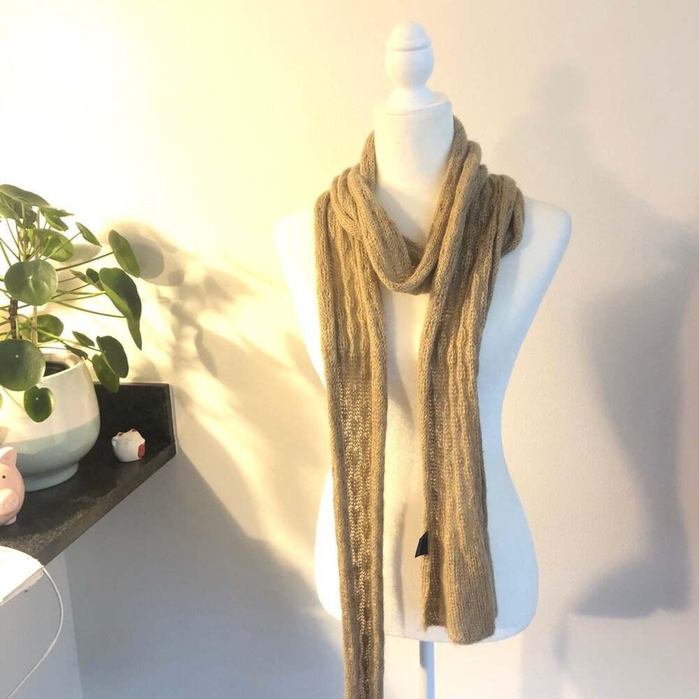 Golden Knit Scarf